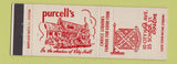 Matchbook Cover - Purcell's Restaurant Boston MA