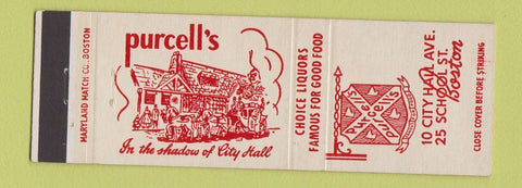 Matchbook Cover - Purcell's Restaurant Boston MA