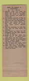 Matchbook Cover - Old Heidelberg Inn Sebewaing MI hillbilly