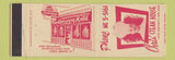 Matchbook Cover - Chris' Steak House Sault Ste Marie MI