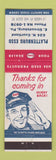 Matchbook Cover - Esso oil gas Plattenburg East Stroudsburg PA