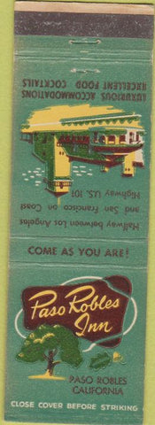 Matchbook Cover - Paso Robles Inn CA