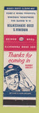 Matchbook Cover - Esso oil gas Dahlgren VA