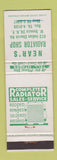Matchbook Cover - Near's Radiator Shop West Seneca NY