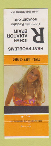 Matchbook Cover - Richer Radiator Repair Bourget ON pinup