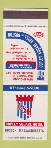 Matchbook Cover - Copley Square Hotel Boston MA