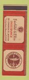 Matchbook Cover - Fairfield Ellis Insurance Boston MA