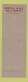 Matchbook Cover - Fairfield Ellis Insurance Boston MA