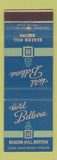 Matchbook Cover - Hotel Bellevue Boston MA DD Bean WEAR