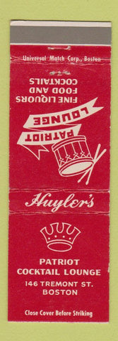 Matchbook Cover - Patriot Cocktail Lounge Boston MA