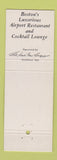 Matchbook Cover - The Promenade Boston MA DD Bean