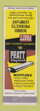 Matchbook Cover - Pratt Mufflers Bobro Boston MA