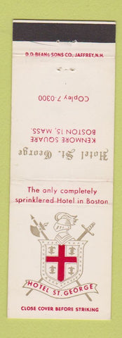 Matchbook Cover - Hotel St George Boston MA