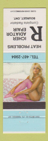 Matchbook Cover - Richer Radiator Repair Bourget ON pinup