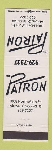 Matchbook Cover - The Patron Akron OH