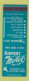 Matchbook Cover - Airport Motel Dayton OH