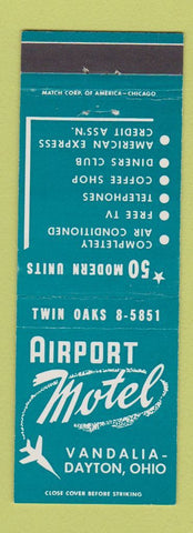 Matchbook Cover - Airport Motel Dayton OH