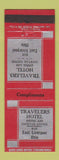 Matchbook Cover - Travelers Hotel East Liverpool OH