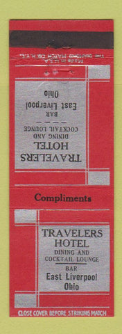 Matchbook Cover - Travelers Hotel East Liverpool OH