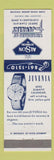 Matchbook Cover - Alson Jewelry Juvenia Watches Cleveland OH