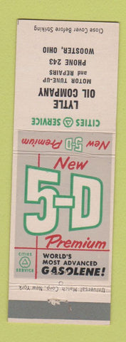 Matchbook Cover - Cities oil gas Lytle Wooster OH