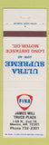Matchbook Cover - Fina oil gas James Mill Truck Plaza Marion AR