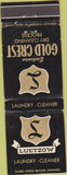 Matchbook Cover - Gold Crest Dry Clearing Luetzow Milwaukee WI