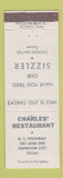 Matchbook Cover - Charles' Restaurant Johnson City TX