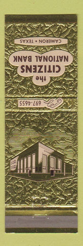 Matchbook Cover - Citizens National Bank Cameron TX