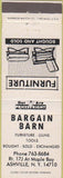 Matchbook Cover - Bargain Barn Furniture Ashville NY