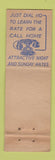 Matchbook Cover - Telephone Rates Sunday Nights CROWN WEAR