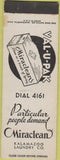 Matchbook Cover - Miraclean Laundry Kalamazoo MI SAMPLE