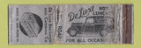 Matchbook Cover - DeLuxe Box Lunch Los Angeles? CA CROWN POOR