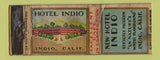 Matchbook Cover - New Hotel Indio CA DQ POOR