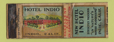 Matchbook Cover - New Hotel Indio CA DQ POOR