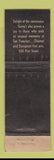 Matchbook Cover - Gump's San Francisco CA CROWN WEAR