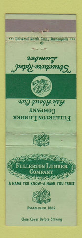 Matchbook Cover - Fullerton Lumber Company