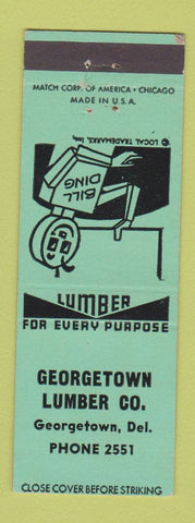 Matchbook Cover - Georgetown Lumber DE