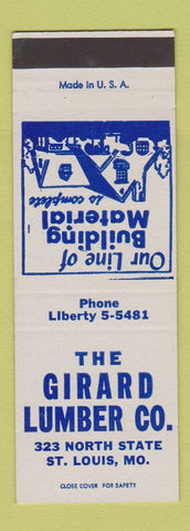 Matchbook Cover - Girard Lumber St Louis MO SAMPLE
