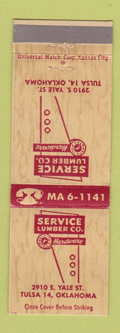 Matchbook Cover - Service Lumber Tulsa OK