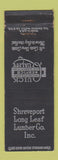 Matchbook Cover - Shreveport Long Leaf Lumber WEAR