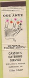 Matchbook Cover - Cassell's Catering Harrisburg PA