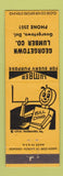 Matchbook Cover - Georgetown Lumber DE YELLOW