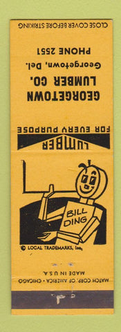 Matchbook Cover - Georgetown Lumber DE YELLOW