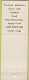Matchbook Cover - Bargain Barn Furniture Ashville NY pink