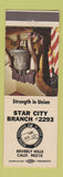 Matchbook Cover - Association of Letter Carriers Beverly Hills CA