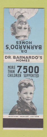 Matchbook Cover - Dr Barnardo's Children's Homes London UK England