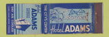 Matchbook Cover - Hotel Adams Phoenix AZ CROWN WEAR