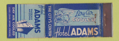 Matchbook Cover - Hotel Adams Phoenix AZ CROWN WEAR