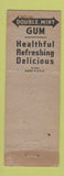Matchbook Cover - Wrigley's Double Mint Gum girlie WEAR Full Length
